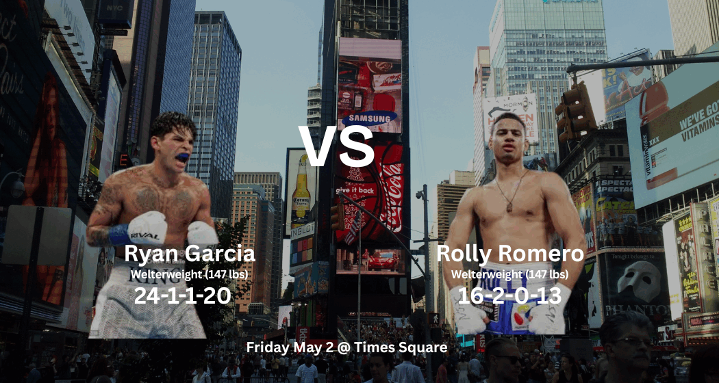 Fatal Fury Ryan Garcia verses Rolly Romero